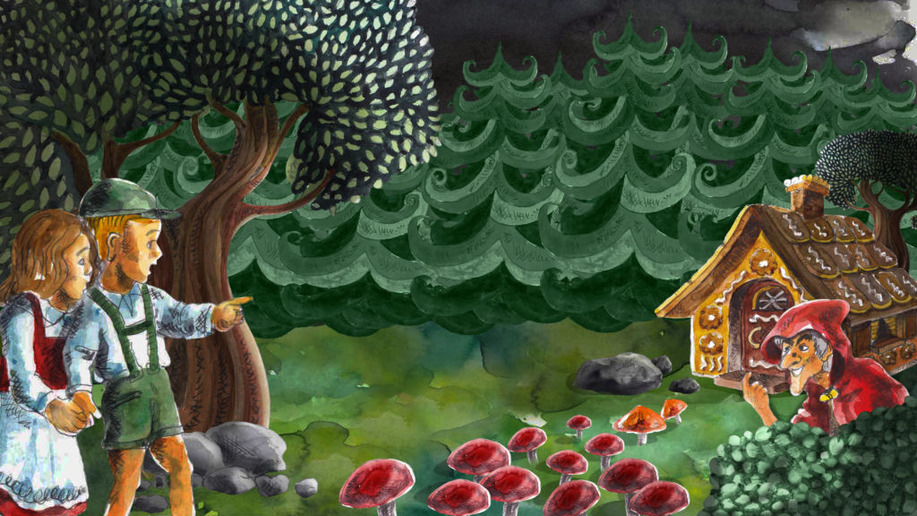 Timo Saaren kuvitus johdatti kuulijat ja katsojat Hannu ja Kerttu -sadun maailmaan.