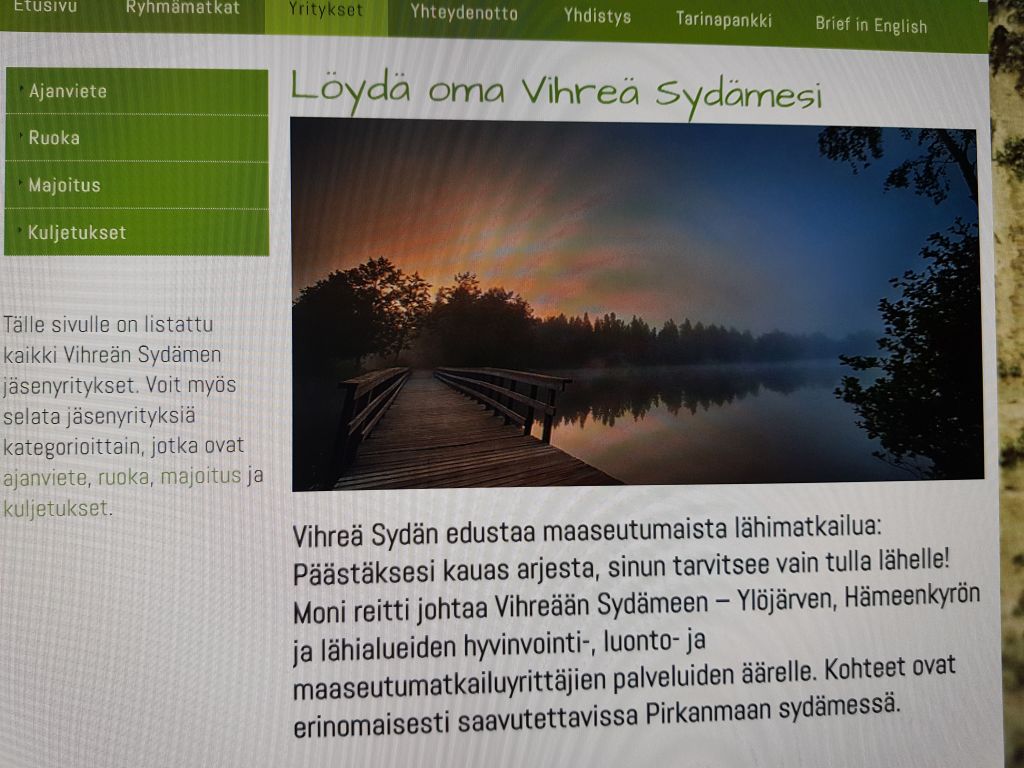 Vihreä Sydän Matkailuyrittäjät ry:ssä oli 46 jäsenyrittäjää/yritystä.