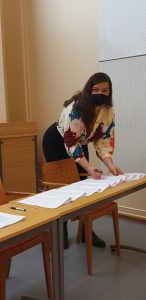 Virva-Mari Rask kuittasi Vasemmistoliiton mukanaolon. (Kuva: Jari Porraslampi)